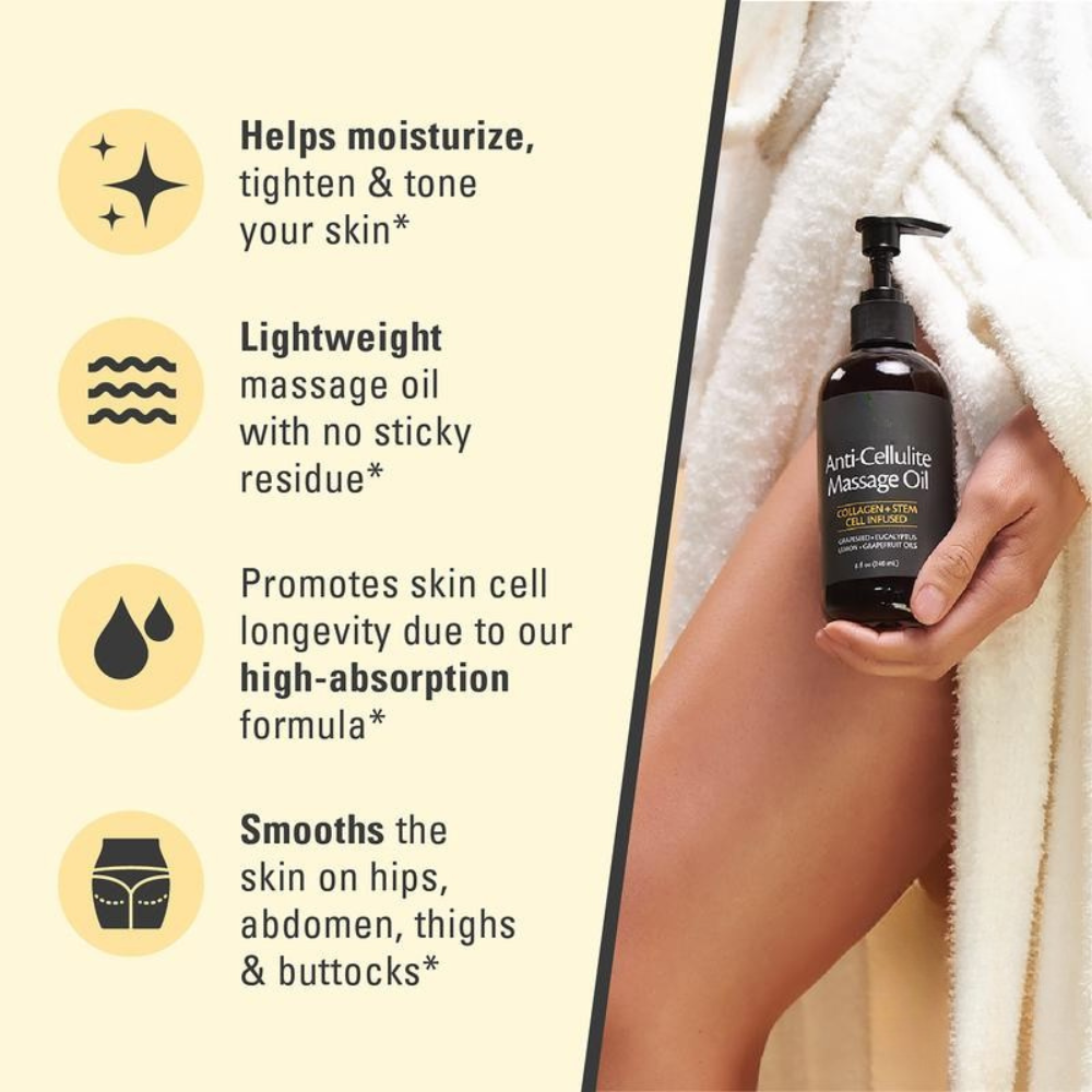 Aceite de masaje anticelulítico | Luce tu piel sin límites